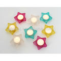 Star shaped tealight crystal candle holder for home decoration CH-008